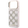 Karl Lagerfeld PU Perforated Monogram MagSafe dėklas skirtas Apple iPhone 17 Pro rožinės spalvos
