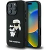 Karl Lagerfeld PU Saffiano Karl and Choupette Apple iPhone 16 Pro Max dėklas telefonui juodos spalvos