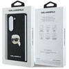Karl Lagerfeld PU Saffiano Monogram Karl Head Samsung Galaxy Z Fold6 dėklas telefonui juodos spalvos