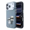 Dėklas Karl Lagerfeld PU Semi Wrap Smooth Sketch Bodies Magsafe Case for iPhone 18 Pro Mėlyna