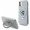 Apple iPhone 11 / XR Karl Lagerfeld dėklas Ring Stand Karl&Choupettte MagSafe (Klhmn61hmrskch) baltos spalvos