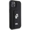 Dėklas Karl Lagerfeld KLHCP15SGSAKCPK IPHONE 15/14/13 6.1 "Juodas / Juodas HARDCASE GRIPSTAND SAFFIANO KARL &amp; CHUPETTE PINS