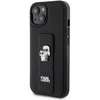 Dėklas Karl Lagerfeld KLHCP15SGSAKCPK IPHONE 15/14/13 6.1 "Juodas / Juodas HARDCASE GRIPSTAND SAFFIANO KARL &amp; CHUPETTE PINS