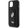 Dėklas Karl Lagerfeld KLHCP15SGSAKCPK IPHONE 15/14/13 6.1 "Juodas / Juodas HARDCASE GRIPSTAND SAFFIANO KARL & CHUPETTE PINS