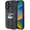 Lacoste Blend Monogram MagSafe Case for iPhone 16 dėklas telefonui juodos spalvos