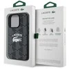 Lacoste Blend Monogram MagSafe dėklas skirtas Apple iPhone 16 Pro juodos spalvos