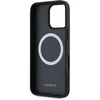 Lacoste Blend Monogram MagSafe dėklas skirtas Apple iPhone 16 Pro juodos spalvos