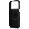 Lacoste Iconic Petit Pique Camera Stand MagSafe dėklas skirtas Apple iPhone 17 Pro juodos spalvos
