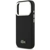 Lacoste Iconic Petit Pique Camera Stand MagSafe dėklas skirtas Apple iPhone 17 Pro juodos spalvos