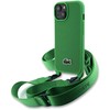 Lacoste Iconic Petit Pique Crossbody Strap Woven Logo dėklas skirtas Apple iPhone 15 žalios spalvos