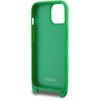Lacoste Iconic Petit Pique Crossbody Strap Woven Logo dėklas skirtas Apple iPhone 15 žalios spalvos