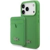 Lacoste Iconic Petit Pique MagSafe dėklas + Wallet skirtas Apple iPhone 17 Pro žalios spalvos