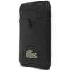 Lacoste Iconic Petit Pique MagSafe dėklas + piniginė, skirta iPhone 18 Pro Max, juoda
