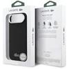 Lacoste Iconic Petit Pique Metal Logo MagSafe dėklas skirtas Apple iPhone Air Juodas