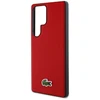 Lacoste Iconic Petit Pique Woven Logo MagSafe dėklas skirtas Samsung Galaxy S25 Ultra raudonos spalvos