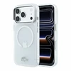 Lacoste IML Frosted Petit Pique Metal Logo MagSafe dėklas, skirtas iPhone 18 Pro Max, skaidrus