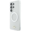 Lacoste PC/TPU Frosted Finish Gold Logo Magnetic dėklas skirtas Samsung Galaxy S26 Ultra Baltas