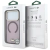Lacoste PC/TPU matinis dėklas su auksiniu logotipu ir MagSafe funkcija, skirtas iPhone 18 Pro, bordo spalvos