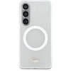 Lacoste PC/TPU Frosted Finish Gold Logo Magnetic dėklas skirtas Samsung Galaxy S26 Baltas