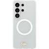 Lacoste PC/TPU Frosted Finish Gold Logo Magnetic dėklas skirtas Samsung Galaxy S26 Ultra Baltas