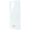 Lacoste PC/TPU Frosted Finish Gold Logo Magnetic dėklas skirtas Samsung Galaxy S26 Ultra Baltas