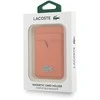 Dėklas Lacoste PU Iconic Petit Pique MagSafe Wallet oranžinės spalvos