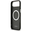 Lacoste PU Leather Champs Elysees MagSafe dėklas skirtas Apple iPhone Air juodos spalvos