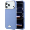 Lacoste PU odos Champs Elysees auksinio logotipo MagSafe dėklas, skirtas iPhone 18 Pro Max, mėlynas