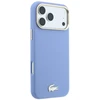 Lacoste PU odos Champs Elysees auksinio logotipo MagSafe dėklas, skirtas iPhone 18 Pro Max, mėlynas