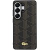 Lacoste PVC Blend Monogram Gold Logo Magnetic dėklas skirtas Samsung Galaxy S26 Ultra rudos spalvos