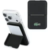 Dėklas Lacoste PVC Iconic Petit Pique MagSafe piniginė su stovu, juoda