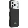 Lacoste Iconic Petit Pique Metal Logo MagSafe dėklas skirtas Apple iPhone 17 Pro juodos spalvos