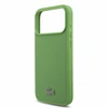 Lacoste PVC Iconic Petit Pique Metal Logo MagSafe Dėklas iPhone 18 Pro Max Estragon