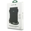 Dėklas Lacoste PVC Iconic Petit Pique Metal Logo Phone Pouch XL juodos spalvos