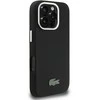 Lacoste PVC Iconic Petit Pique Metal Logo MagSafe dėklas skirtas Apple iPhone 16 Pro juodos spalvos