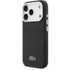 Lacoste Iconic Petit Pique Metal Logo MagSafe dėklas skirtas Apple iPhone 17 Pro Max juodos spalvos