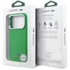 Lacoste Iconic Petit Pique Metal Logo MagSafe dėklas skirtas Apple iPhone 17 Pro žalios spalvos