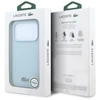 Lacoste PVC Iconic Petit Pique metaliniu logotipu papuoštas MagSafe dėklas, skirtas iPhone 18 Pro Max, mėlynas