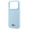 Lacoste PVC Iconic Petit Pique metaliniu logotipu papuoštas MagSafe dėklas, skirtas iPhone 18 Pro Max, mėlynas