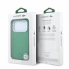 Lacoste PVC Petit Pique Semi Wrap Embossed MagSafe Dėklas skirtas iPhone 18 Pro Max Estragon