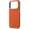 Lacoste PVC Petit Pique pusiau uždengiantis MagSafe dėklas, skirtas iPhone 17 Pro, oranžinis