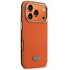 Lacoste PVC Petit Pique pusiau uždengiantis MagSafe dėklas, skirtas iPhone 17 Pro, oranžinis