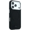 Lacoste PVC Petit Pique pusiau uždengiamas reljefinis MagSafe dėklas, skirtas iPhone 18 Pro, juodas