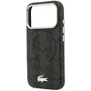 Lacoste PVC pusiau apgaubiantis reljefinis MagSafe dėklas, skirtas iPhone 18 Pro, rudas