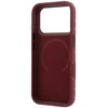 Lacoste PVC pusiau uždengiantis „Blend“ žiedinis stovas MagSafe dėklas, skirtas iPhone 18 Pro Max, bordo spalvos