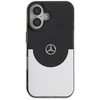 Mercedes PC/TPU Double Layer MagSafe Apple iPhone 16 dėklas telefonui juodos ir sidabrinės spalvos
