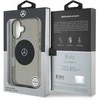 Mercedes PC/TPU Star Pattern MagSafe Apple iPhone 16 Plus dėklas telefonui juodos spalvos