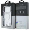 Mercedes PC/TPU Star Pattern MagSafe dėklas, skirtas iPhone 18 Pro Max, skaidrus/juodas