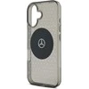 Mercedes PC/TPU Star Pattern MagSafe Apple iPhone 16 Plus dėklas telefonui juodos spalvos