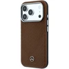 Mercedes PU Leather Semi Wrap MagSafe dėklas skirtas Apple iPhone 17 Pro Camel